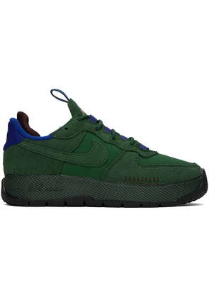Nike Green & Blue Air Force 1 Wild Sneakers