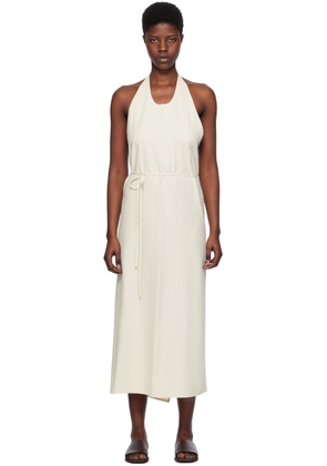 Baserange Off-White Apron Maxi Dress