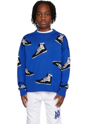 AMIRI Kids Blue Skel Top Sweater
