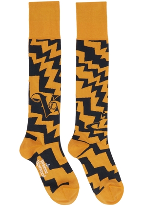 Vivienne Westwood Yellow Zig Zag Socks