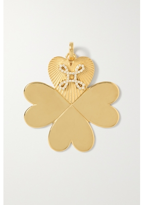 Foundrae - Four Heart Clover 18-karat Gold Diamond Necklace - One size