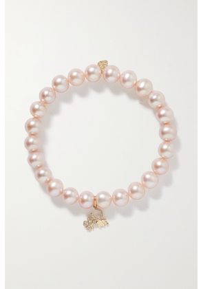 Sydney Evan - Luck 14-karat Gold, Pearl And Diamond Bracelet - One size
