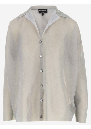 Giorgio Armani Iridescent Sheer Shirt
