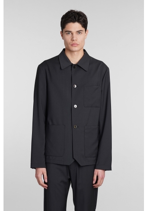Barena Visal Casual Jacket In Black Wool
