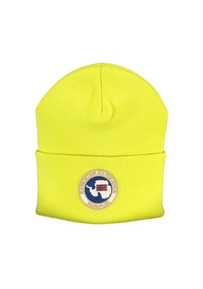 Napapijri Yellow Acrylic Hats & Cap