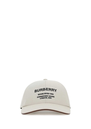 Burberry Ivory Piquet Baseball Cap