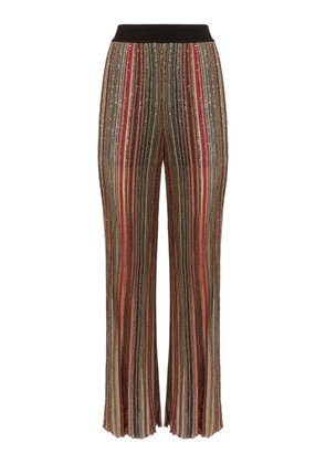Missoni Trousers In Vertical Striped Knit