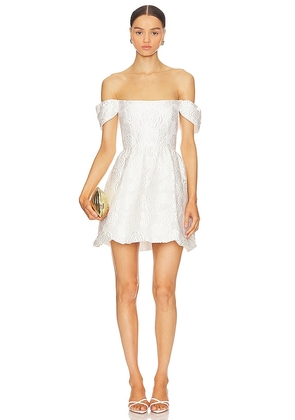 Amanda Uprichard Valentina Dress in White. Size L, XS.