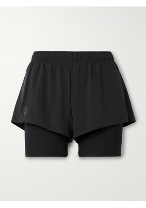 ON - Pace Layered Shell And Stretch Shorts - Black - x small,small,medium,large