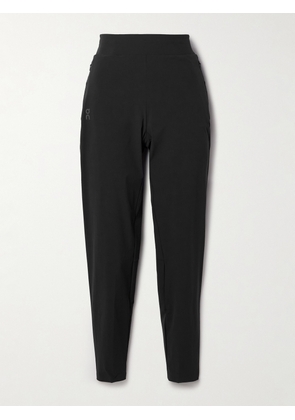 ON - Stretch Recycled-shell Tapered Track Pants - Black - x small,small,medium,large