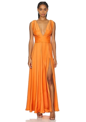 Azeeza Cirrus Gown in Peach. Size S, XS.