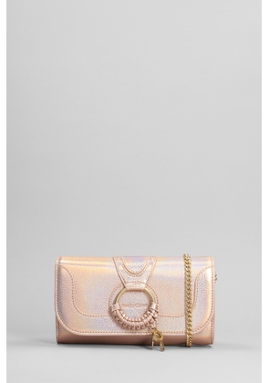 See By Chloé Hana Long Wallet In Rose-Pink Leather