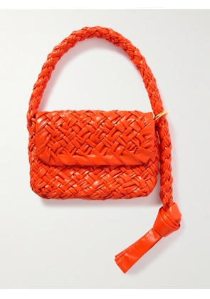 Bottega Veneta - Kalimero Città Gathered Intrecciato Leather Shoulder Bag - Orange - One size