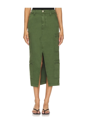 Hudson Jeans Reconstructed Cargo Skirt in Green. Size 24, 25, 26, 27, 28, 29, 30, 31, 32.