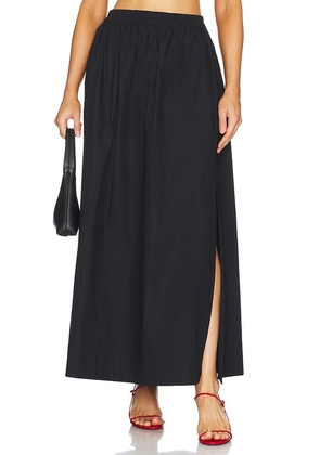 AEXAE Maxi Skirt in Black. Size L, S, XS.
