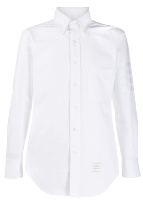 Thom Browne satin weave 4-Bar shirt - White