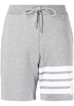 Thom Browne 4-Bar stripe track shorts - Grey