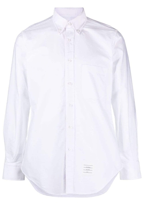 Thom Browne button-up cotton shirt - White