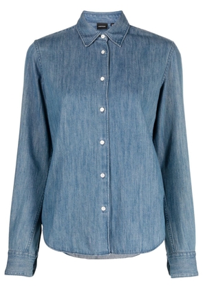 ASPESI fitted button-down denim shirt - Blue