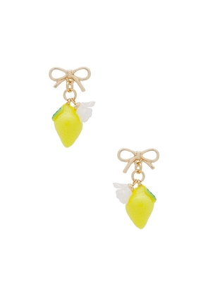 Lovers and Friends Carina Earrings in Yellow.