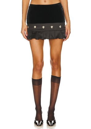 Zemeta Snow Drop Micro Skirt in Black. Size S, XS.