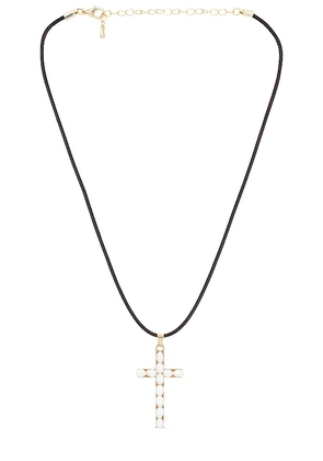 8 Other Reasons Cross Pendant Necklace in White.