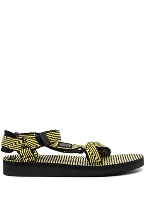 Suicoke DEPA geometric-pattern sandals - Black