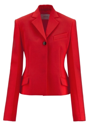Ferragamo single-breasted wool blazer - Red