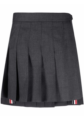 Thom Browne pleated mini skirt - Grey