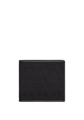 Valentino Garavani Toile Iconographe bi-fold wallet - Black