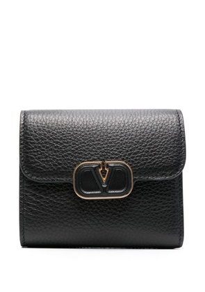 Valentino Garavani VLogo plaque wallet - Black