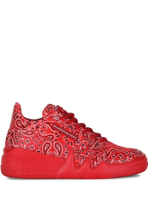 Giuseppe Zanotti paisley print sneakers - Red