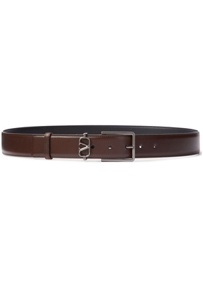 Valentino Garavani mini VLogo Signature leather belt - Brown