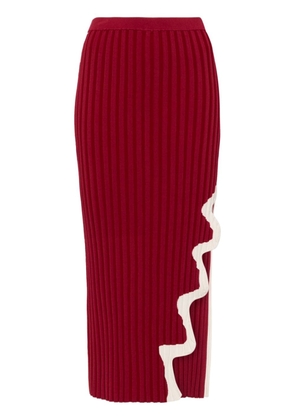 PH5 logo-print midi skirt - Red