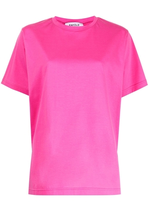 Enföld round-neck cotton T-shirt - Pink