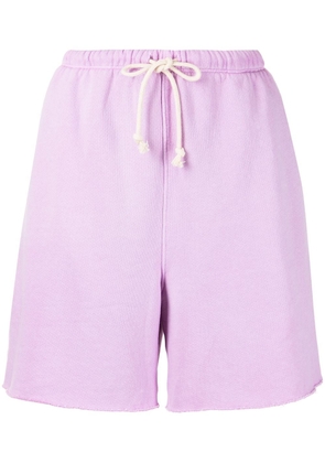 RE/DONE drawstring faded track shorts - Purple