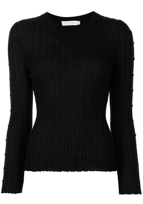 Simkhai button-sleeve knitted jumper - Black