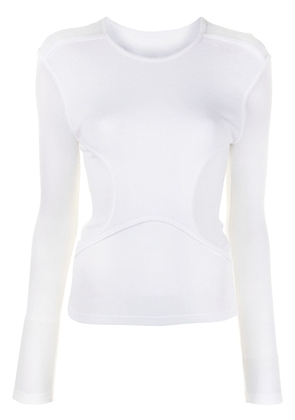 Dion Lee layered long-sleeved T-shirt - White