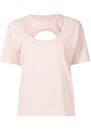 Dion Lee Holster cotton T-shirt - Pink