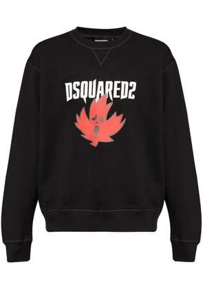 Dsquared2 logo-print cotton sweatshirt - Black