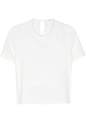 Peserico round-neck crepe blouse - White