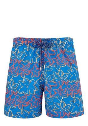 Vilebrequin Mistral floral-print swim shorts - Blue