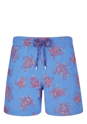 Vilebrequin Mistral graphic-print swim shorts - Blue