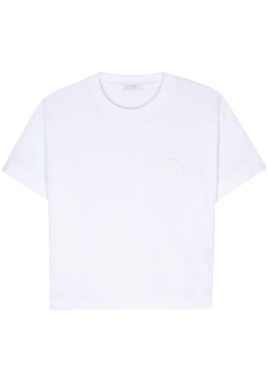 Peserico flocked-detail jersey T-shirt - White