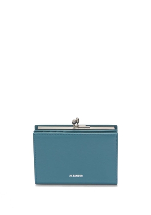 Jil Sander small Goji leather purse - Blue