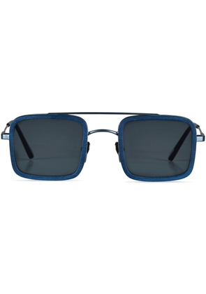 Vilebrequin x Shelter square-frame sunglasses - Blue