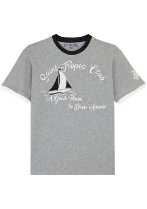 Vilebrequin graphic-print cotton T-shirt - Grey