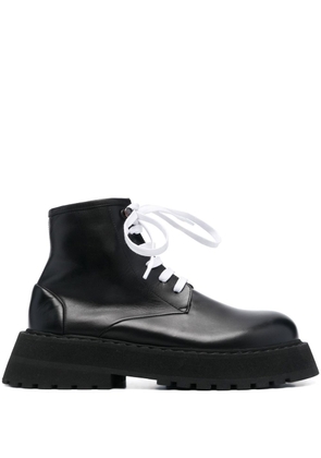 Marsèll Micarro leather platform ankle boots - Black