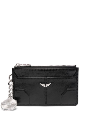 Zadig&Voltaire Sunny leather card holder - Black