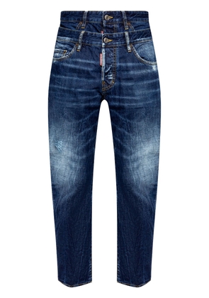 Dsquared2 layered-effect cotton jeans - Blue